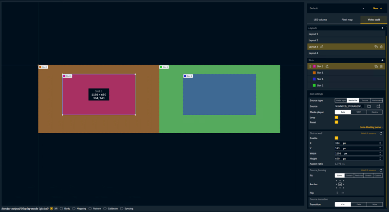 Image of Pixotope Video Wall in 26.3.0