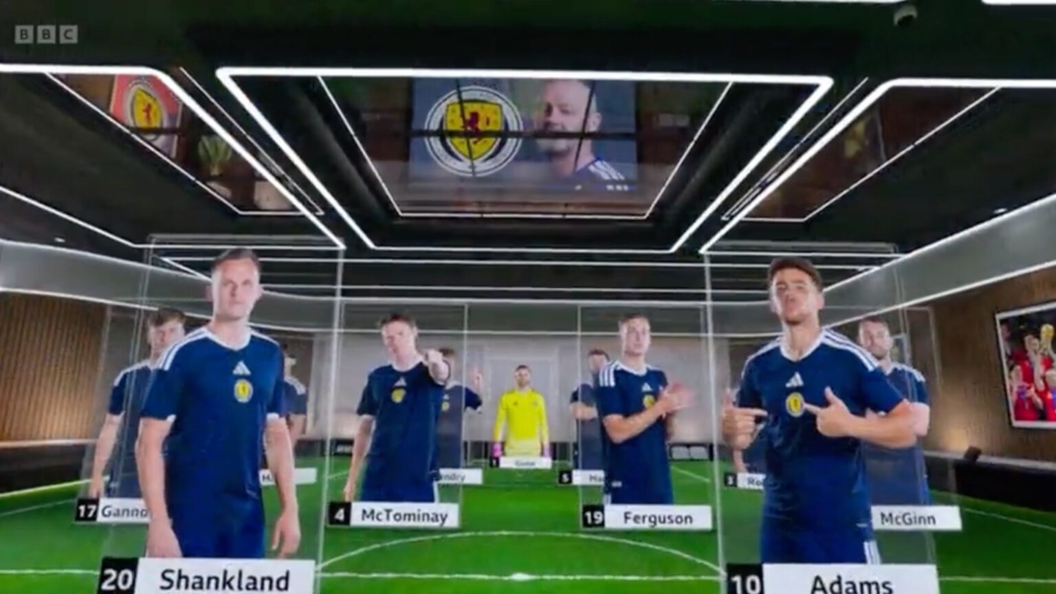 BBC Sport using LED floor for sports studio