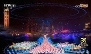 Pixotope Fly drone camera tracking being used during Spring Festival Gala broadcasted by CCTV 