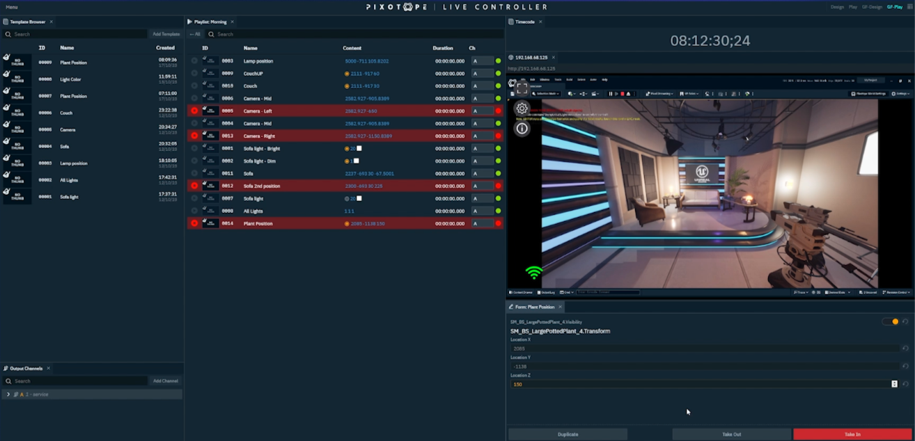 Pixotope Live Controller