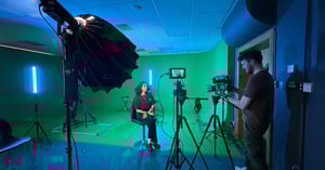 Pixotope UX Designer Farah Abdelwahab runs hands-on workshop on virtual production tools for students of University of Gloucestershire