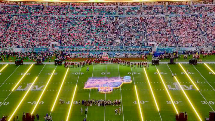 Superbowl has been enriched with Augmented Reality elements 