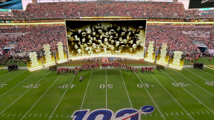 Mixed Reality Product delivered by The Famous Group with Pixotope software for Superbowl