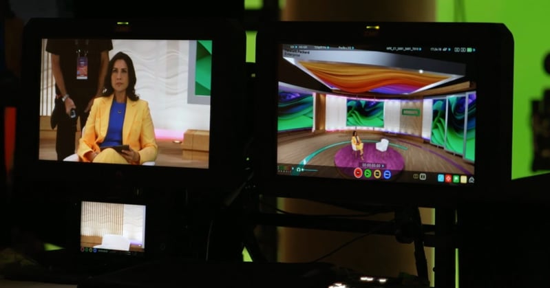 behind the scenes from HPE event