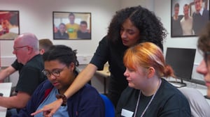 Pixotope team teaching university students basics of virtual production