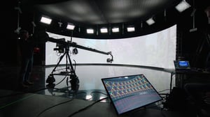 LED wall in XR production of Dota 2 International with Pixotope XR Edition software