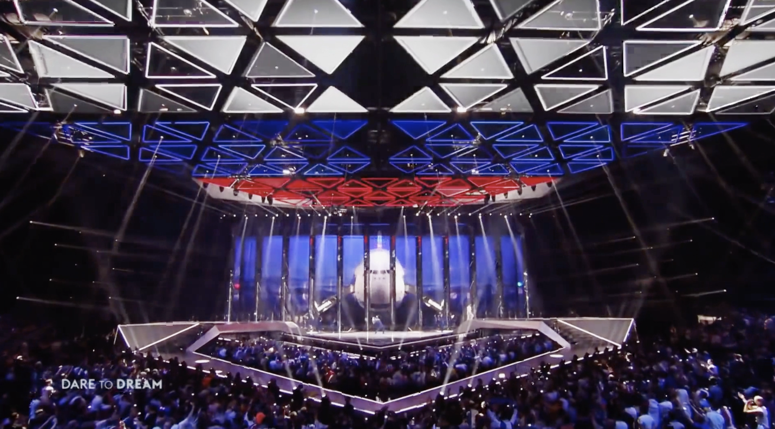 Live AR graphics during the Eurovision contest